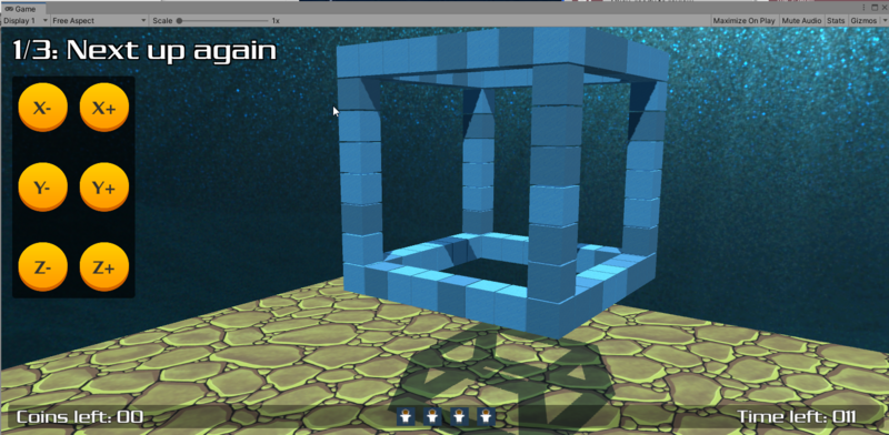 Some initial canvas elements on the screen