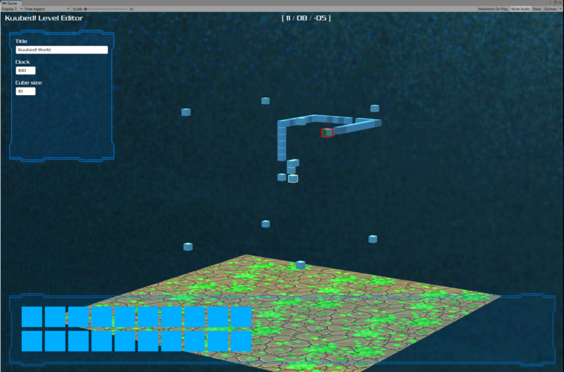 Moving a cursor and placing blocks work