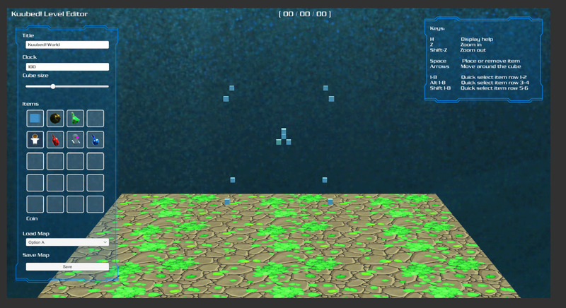 The editor allows you to add different elements